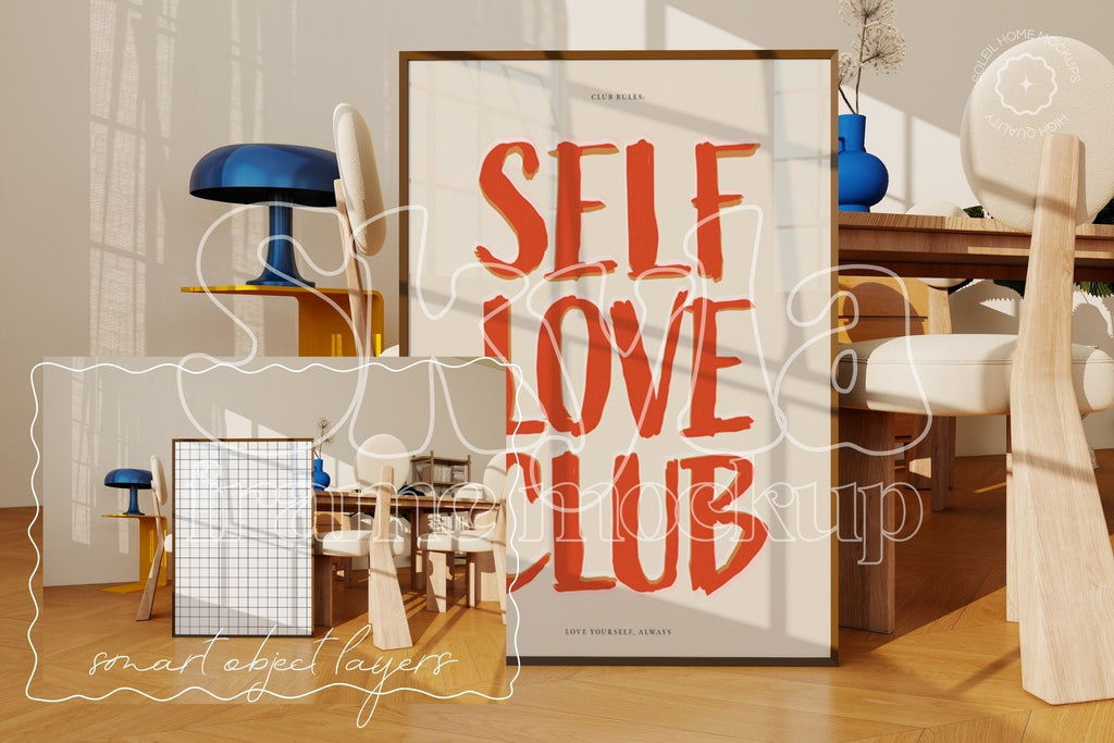 SKYLA | Colorful frame mockup SET - SoleilHomeMockups