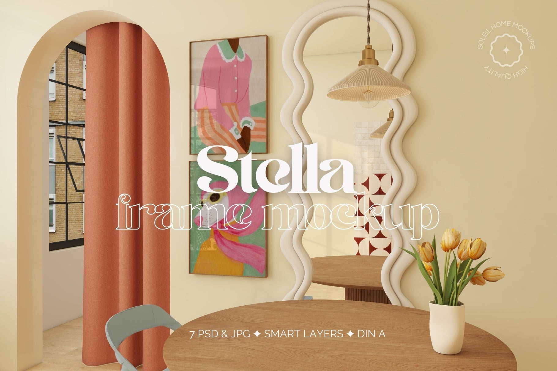 STELLA | Spring frame mockup SET - SoleilHomeMockups