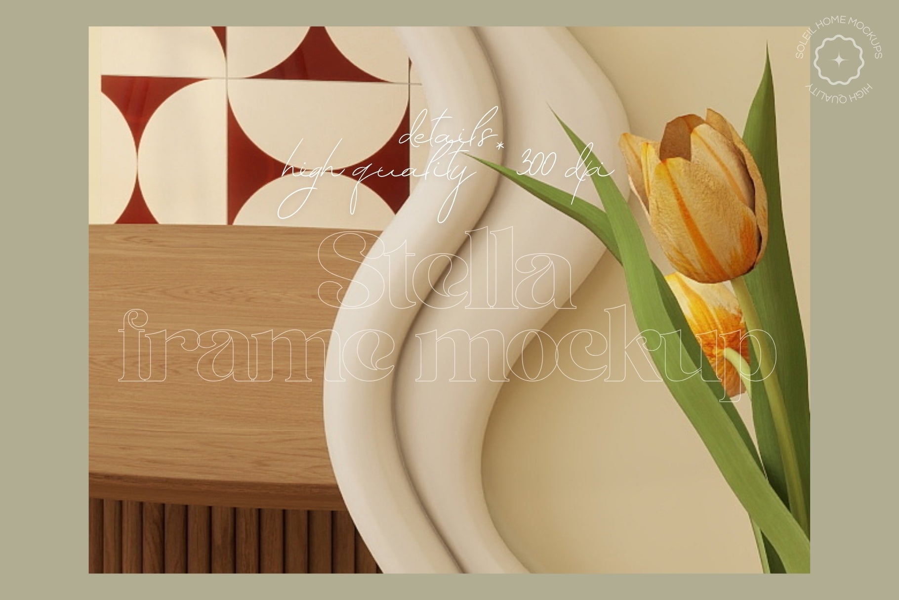 STELLA | Spring frame mockup SET - SoleilHomeMockups